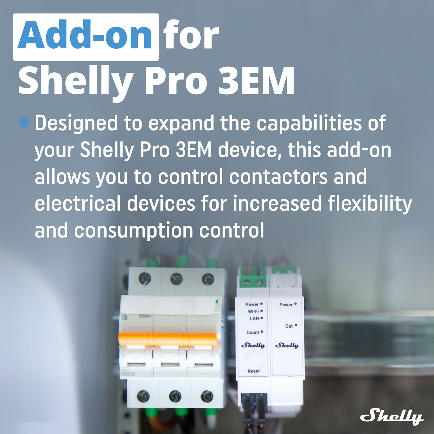 Complemento de interruptor Shelly Pro 3EM