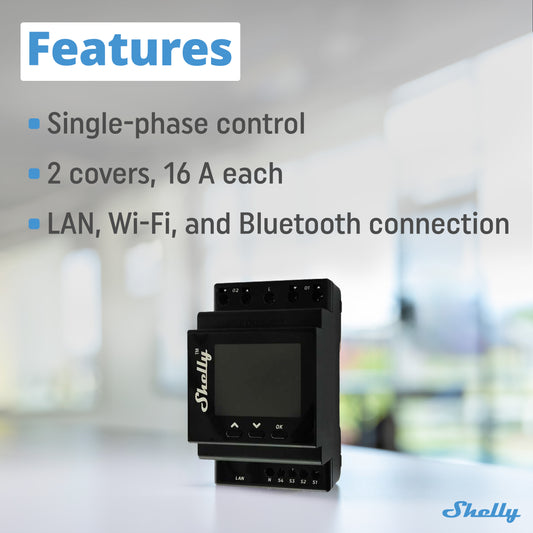 Shelly Pro Dual Cover / Shutter PM