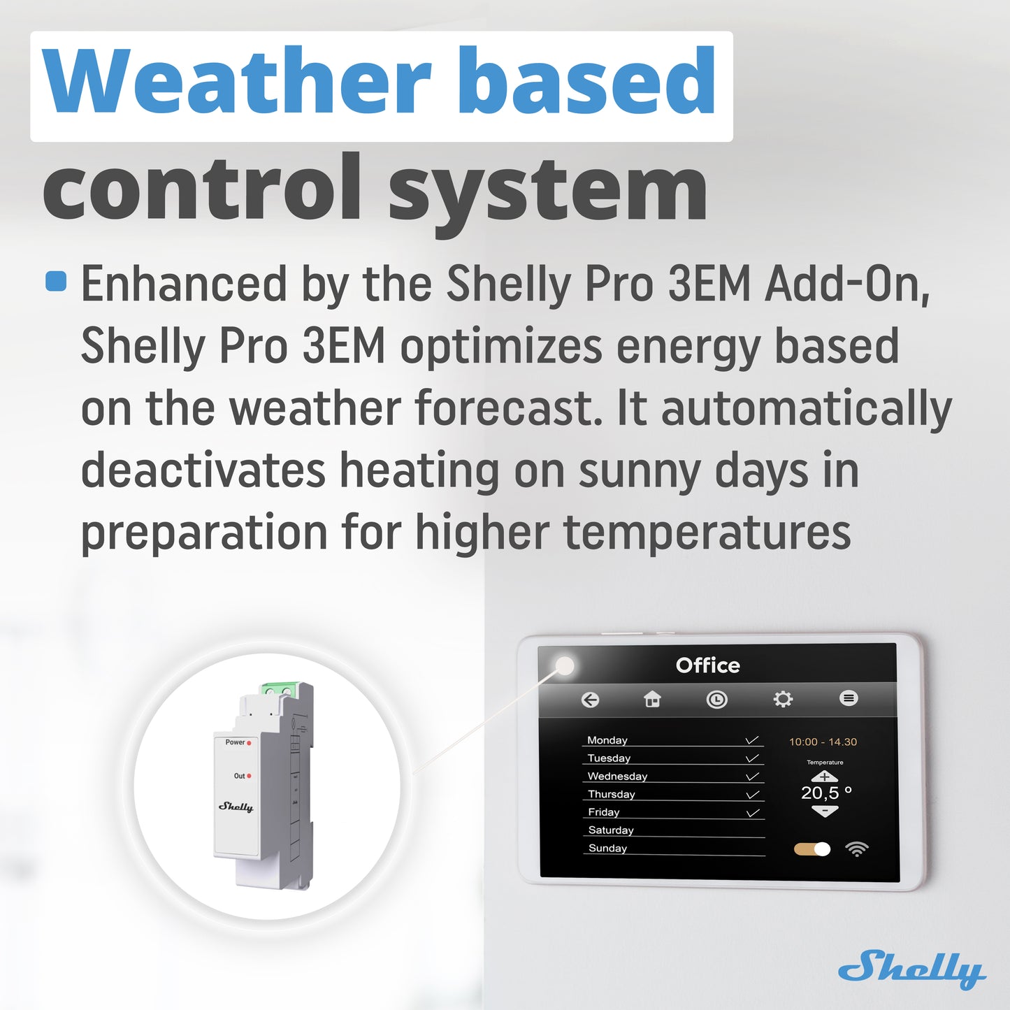 Complemento de interruptor Shelly Pro 3EM