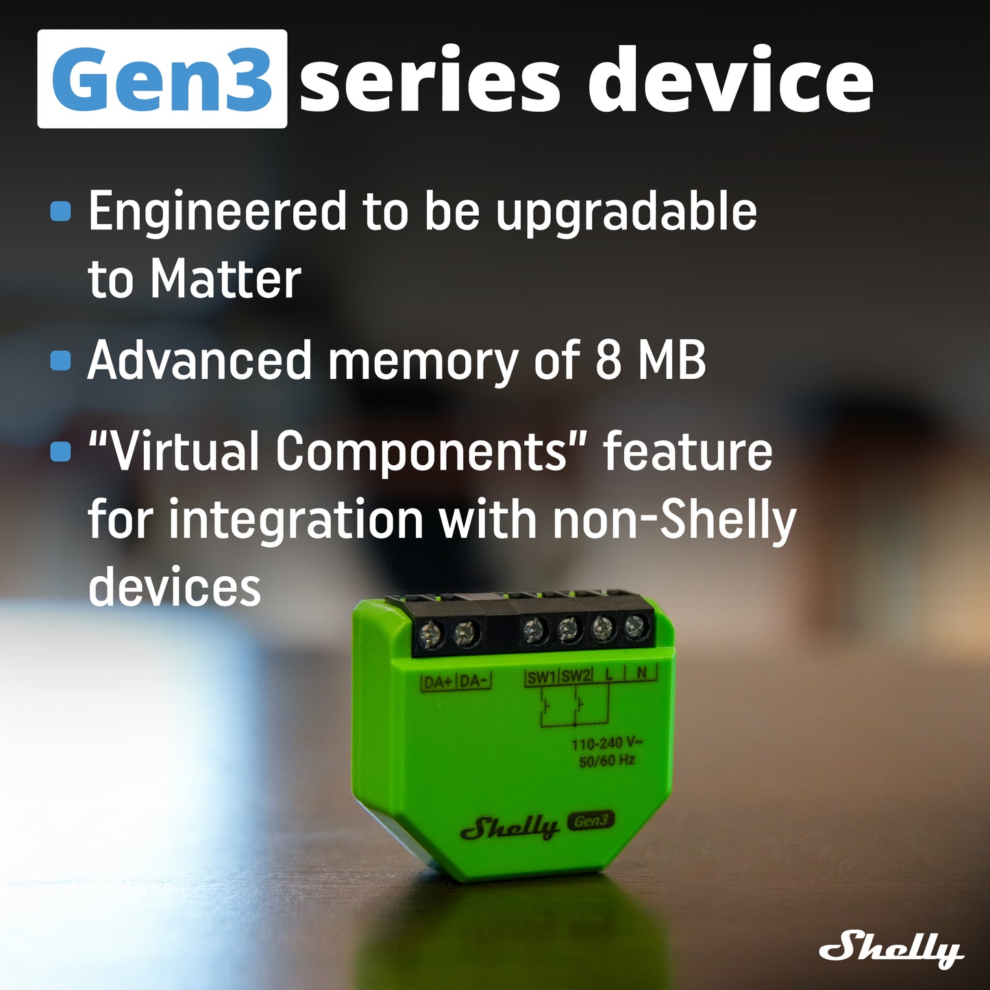 Regulador de intensidad DALI Shelly Gen3