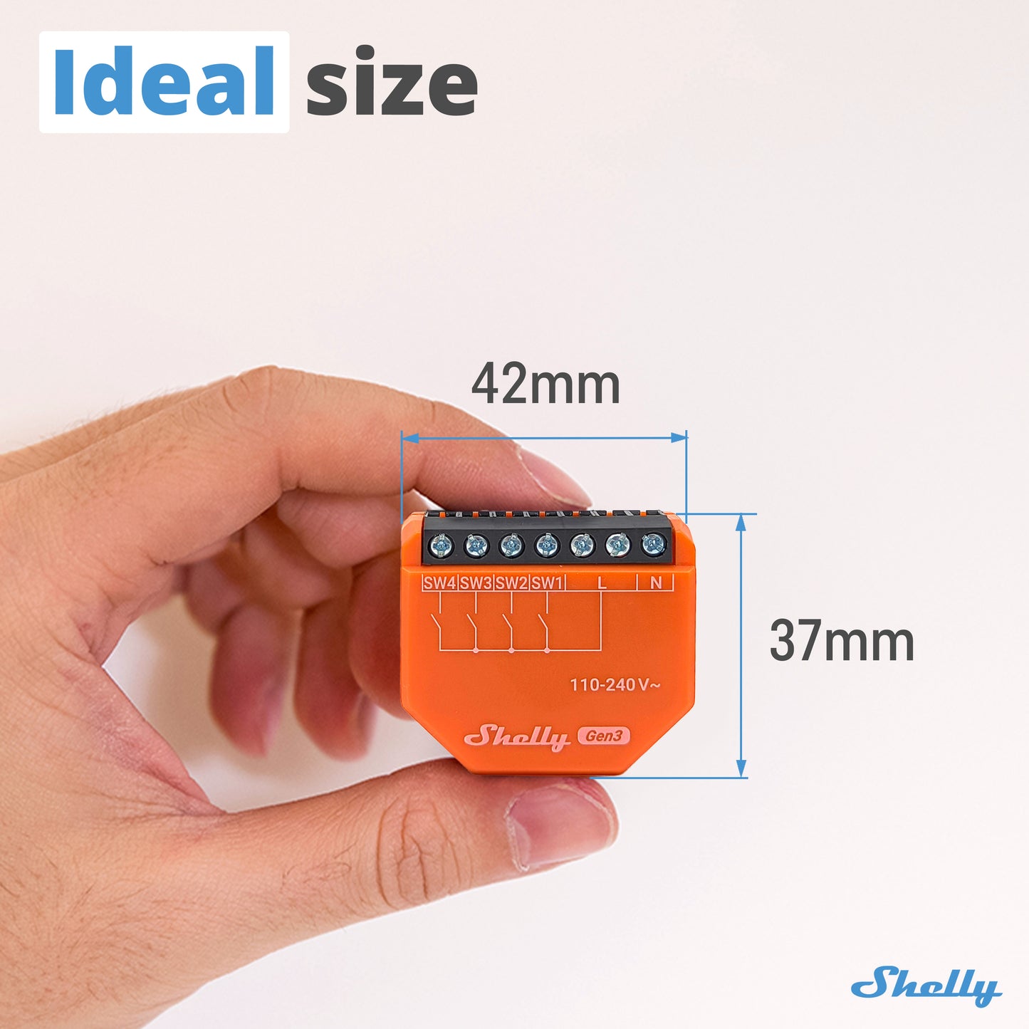 Shelly i4 Gen 3 No UL 1 paquete