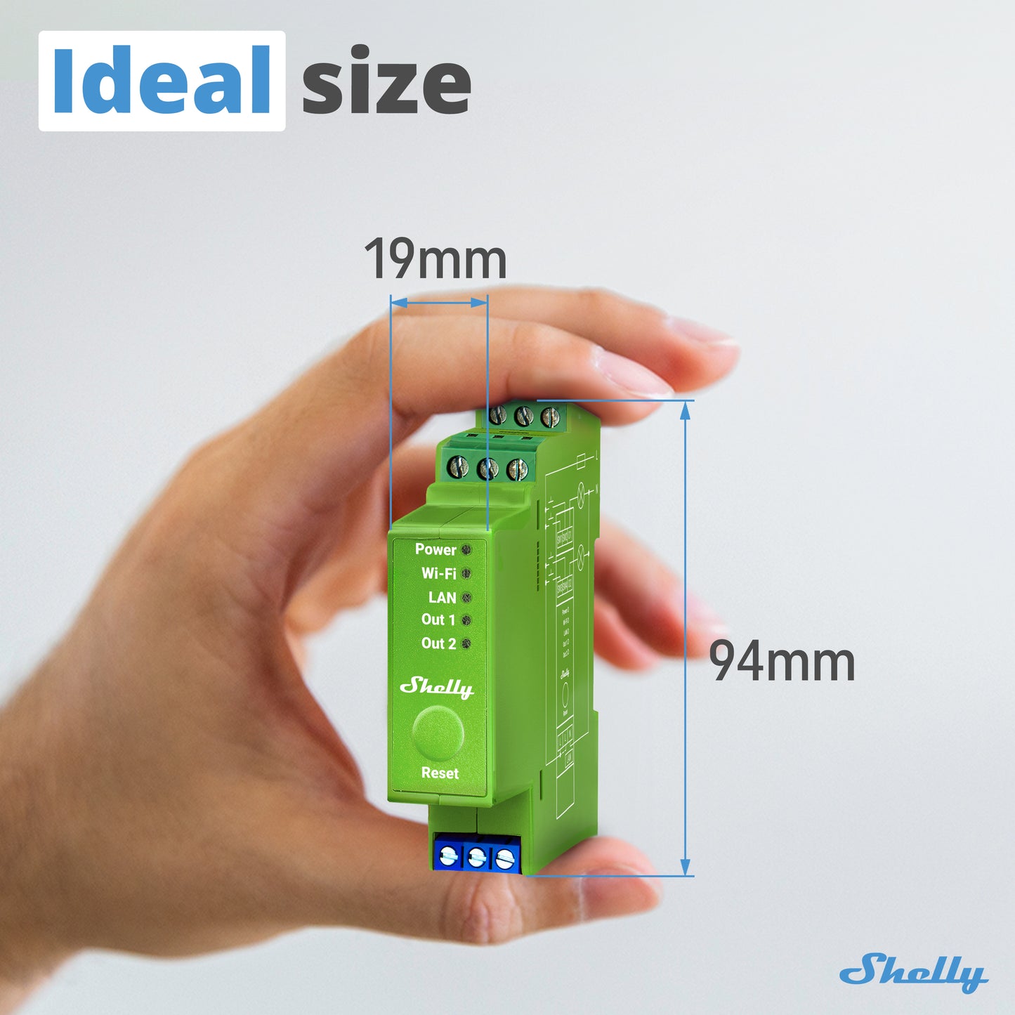 Regulador de intensidad Shelly Pro 2PM