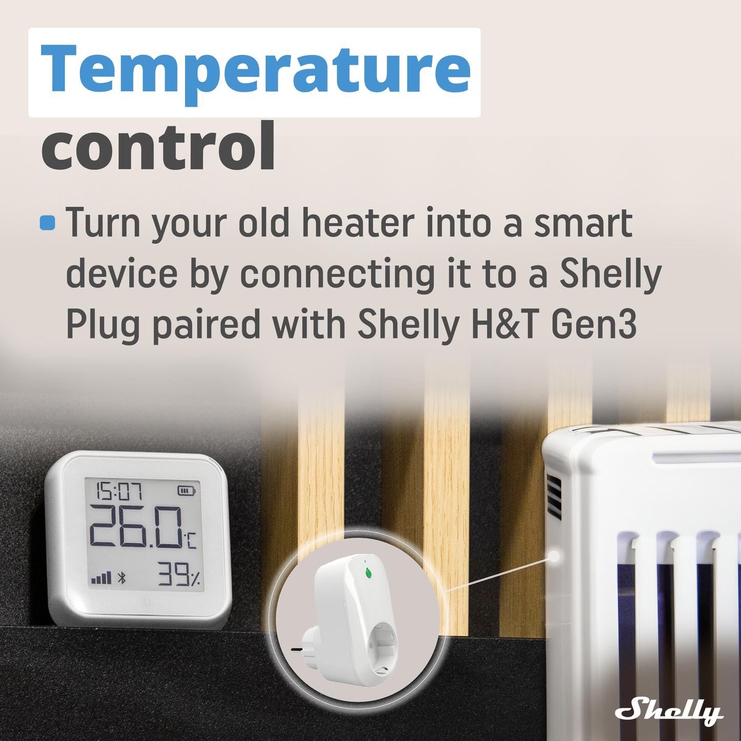 Shelly Gen 3 H&T White