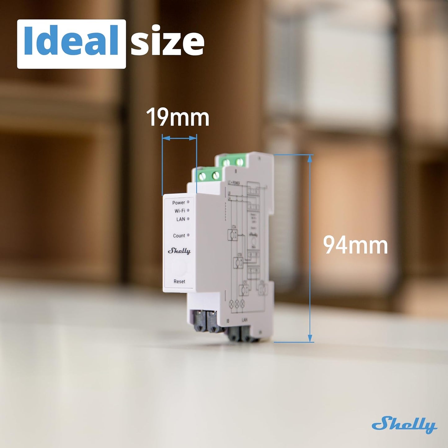 Abrazaderas Shelly Pro 3EM-400