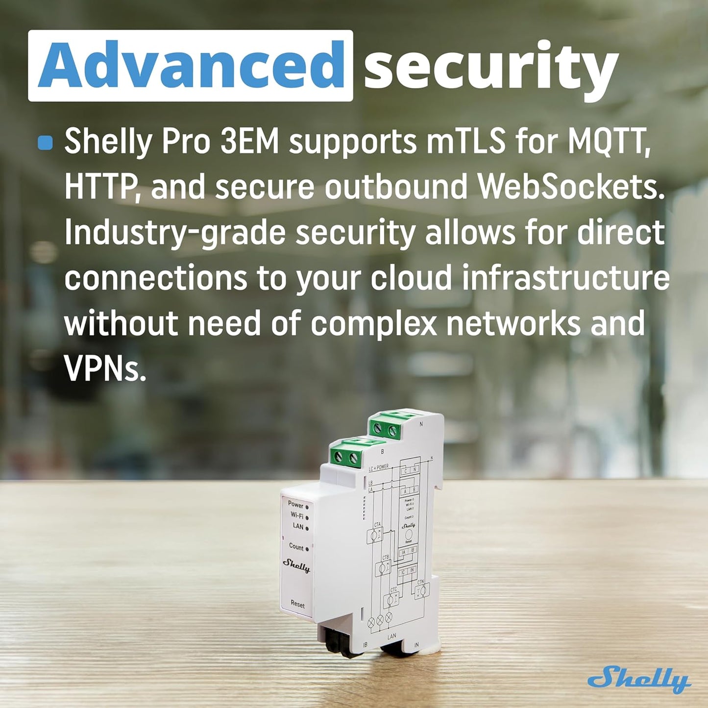 Abrazaderas Shelly Pro 3EM-400
