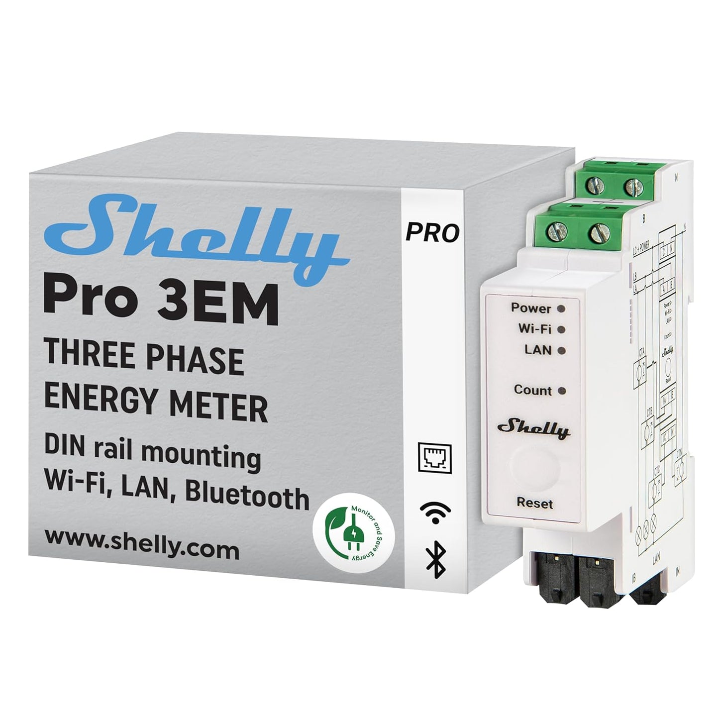 Abrazaderas Shelly Pro 3EM-400