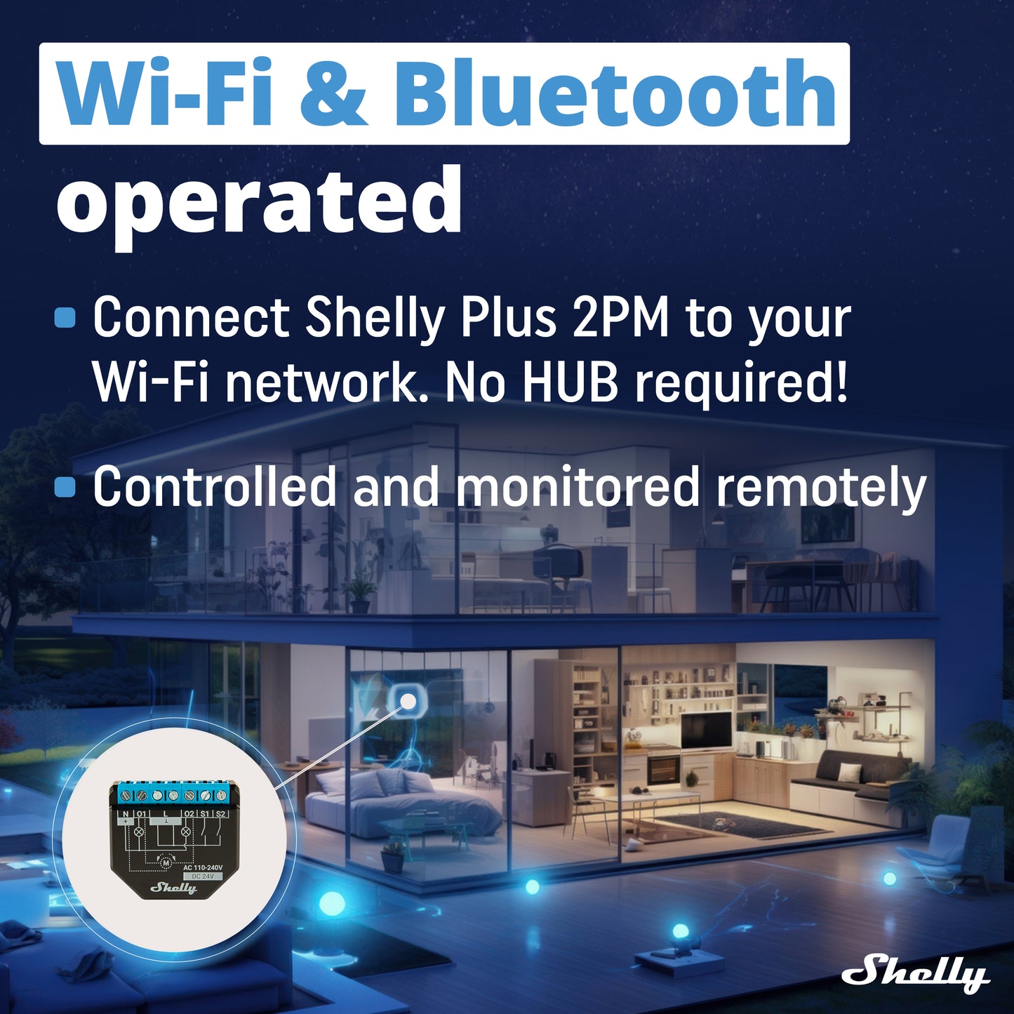 Shelly Plus 2 PM UL 1 paquete