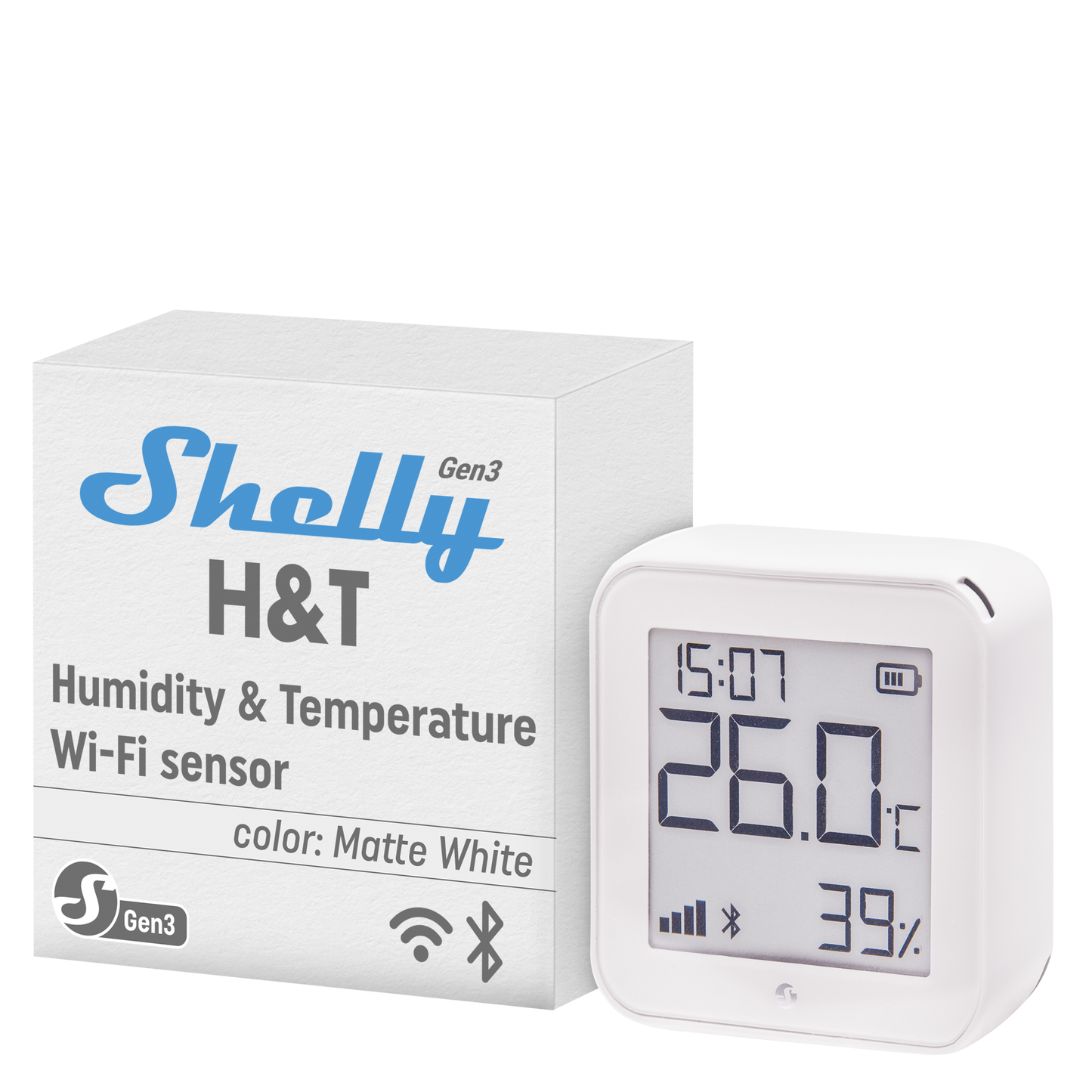 Shelly Gen 3 H&T White