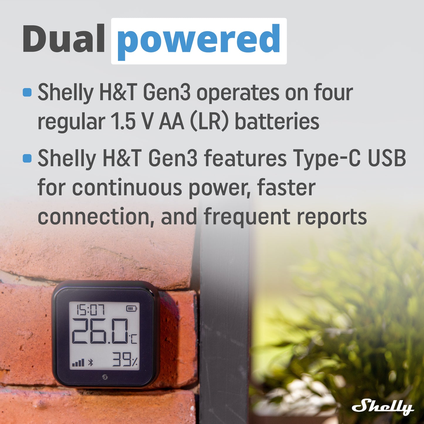Shelly Gen 3 H&T Negro