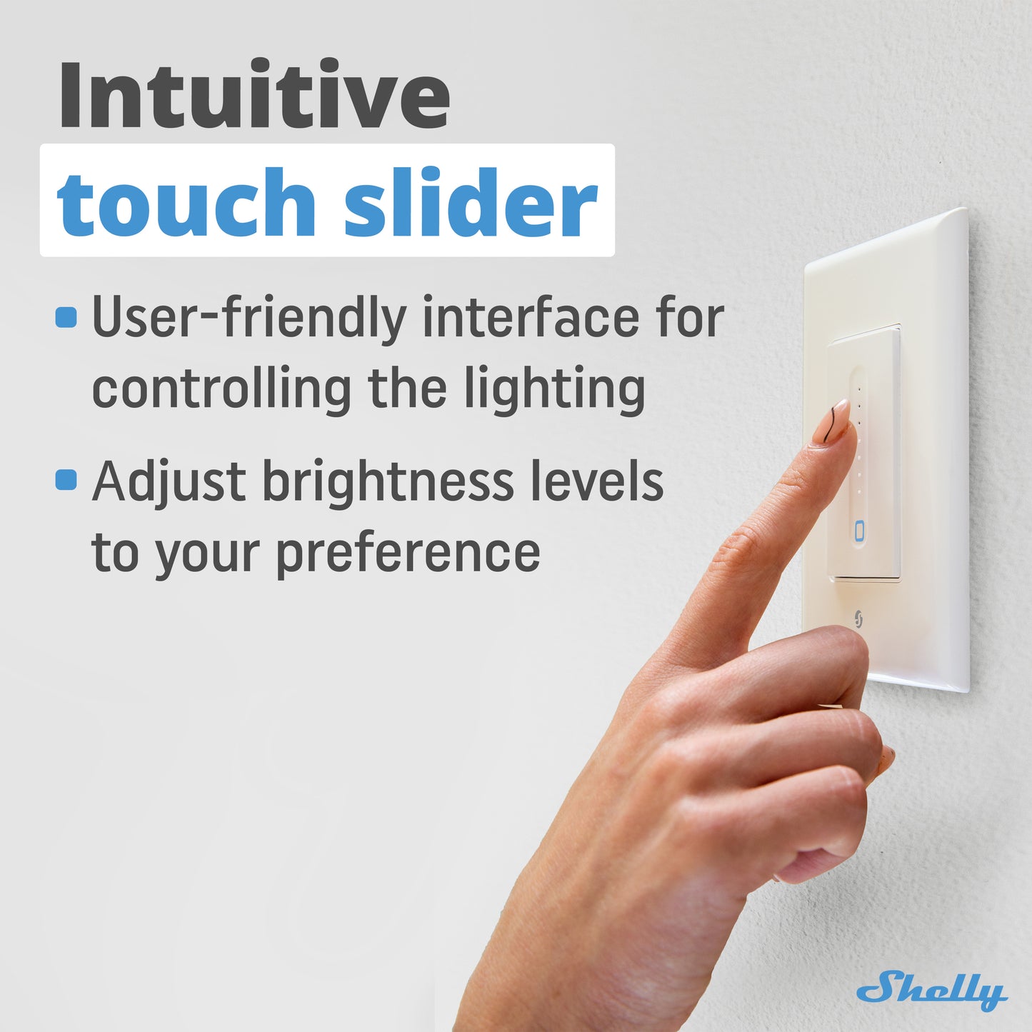 Regulador de intensidad de pared Shelly Plus