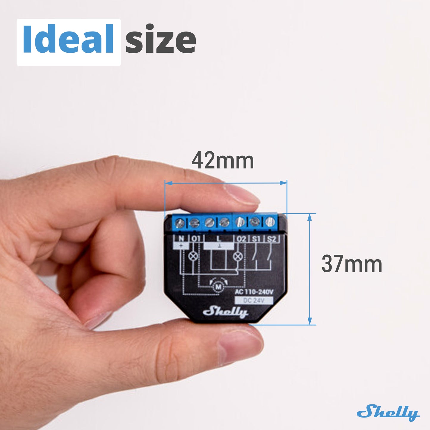 Shelly Plus 2 PM UL 1 paquete